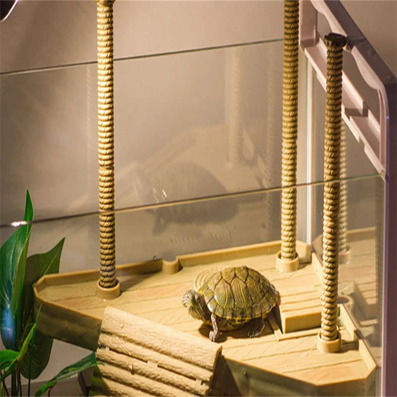 Turtle Island Climbing Basking Platform Turtle Frog Floating Island Aquatic Pet Reptile Supplies Turtle Tank Aquarium Ornament