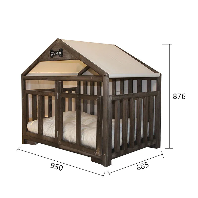 Kennel House Type Indoor Corgi Small Dog Teddy Four Seasons Universal Removable and Washable Cat Nest Kennel Pet Bed Supplies
