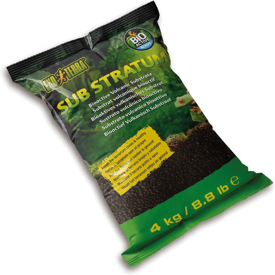 Bioactive Volcanic Substrate for Reptile Terrariums, Eliminates Odor, Controls Moisture, 8.8 lb