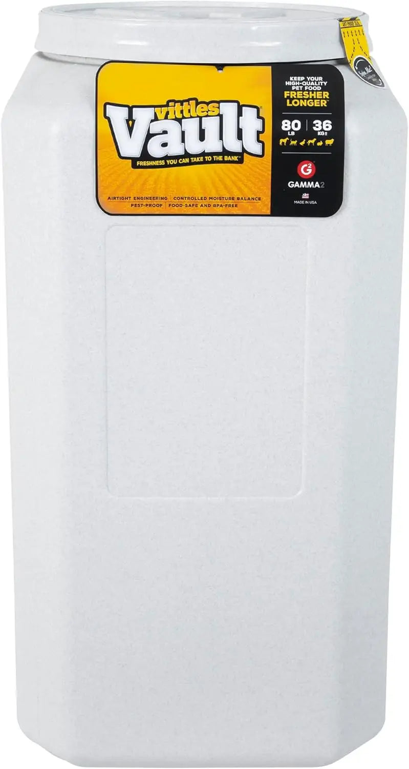 Airtight Pet Food Storage Container with Sealed Lid, Holds 80 lbs, Keeps Kibble Fresh and Pest-Free
