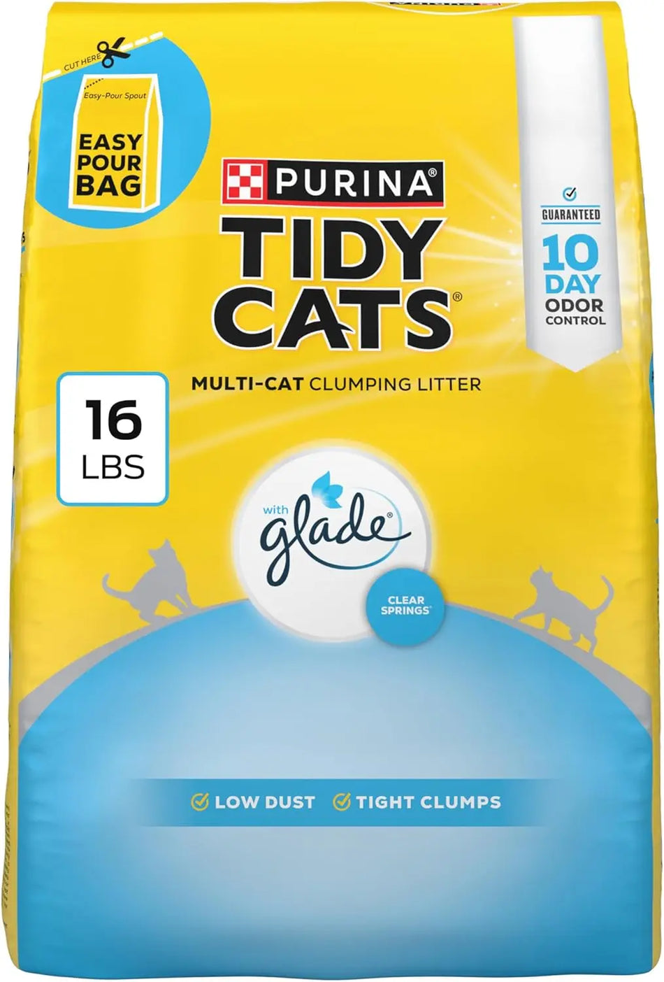 Clumping Multi Cat Litter with Glade Fresh Scent 16 lb