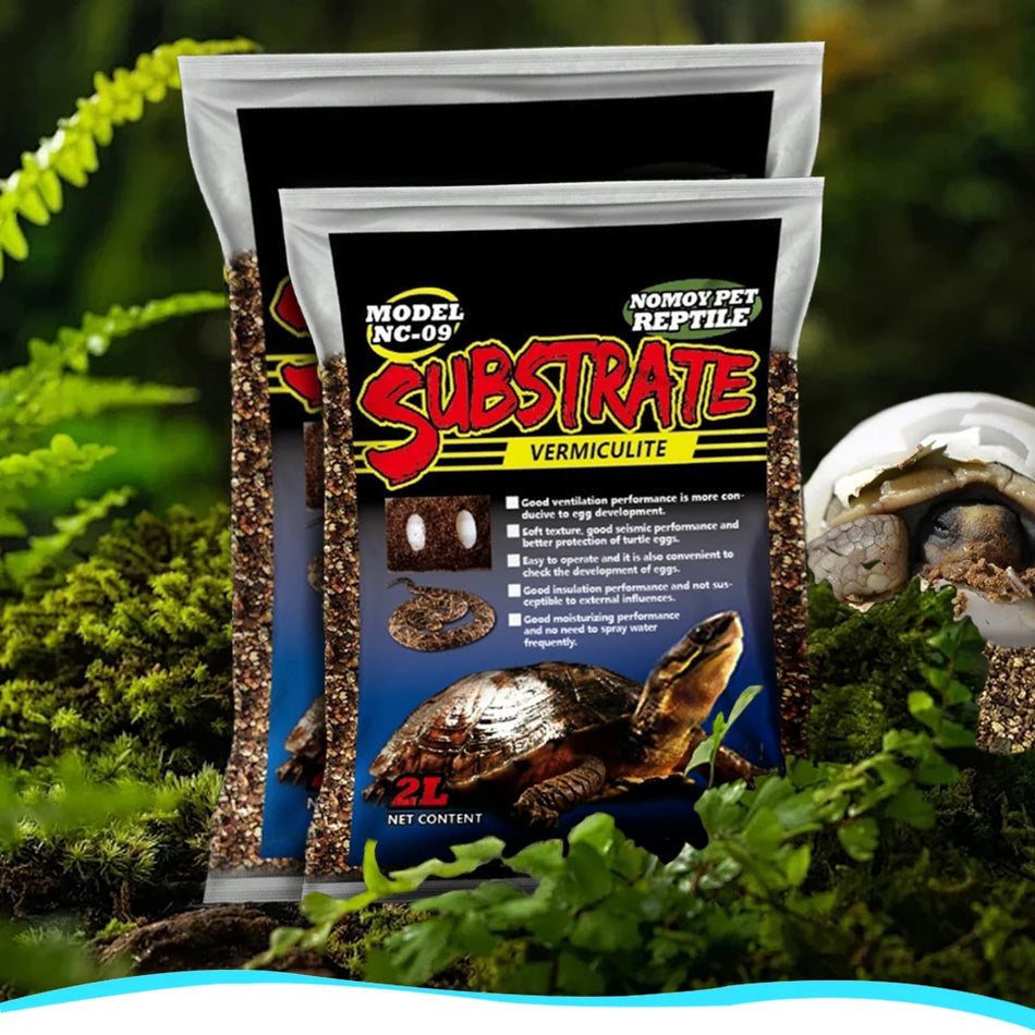 2/4L Perlite Vermiculite Coconut Soil Turtle Egg Incubation Substrate Garden Potting Soil Mix Media Reptile Breeding Accessories