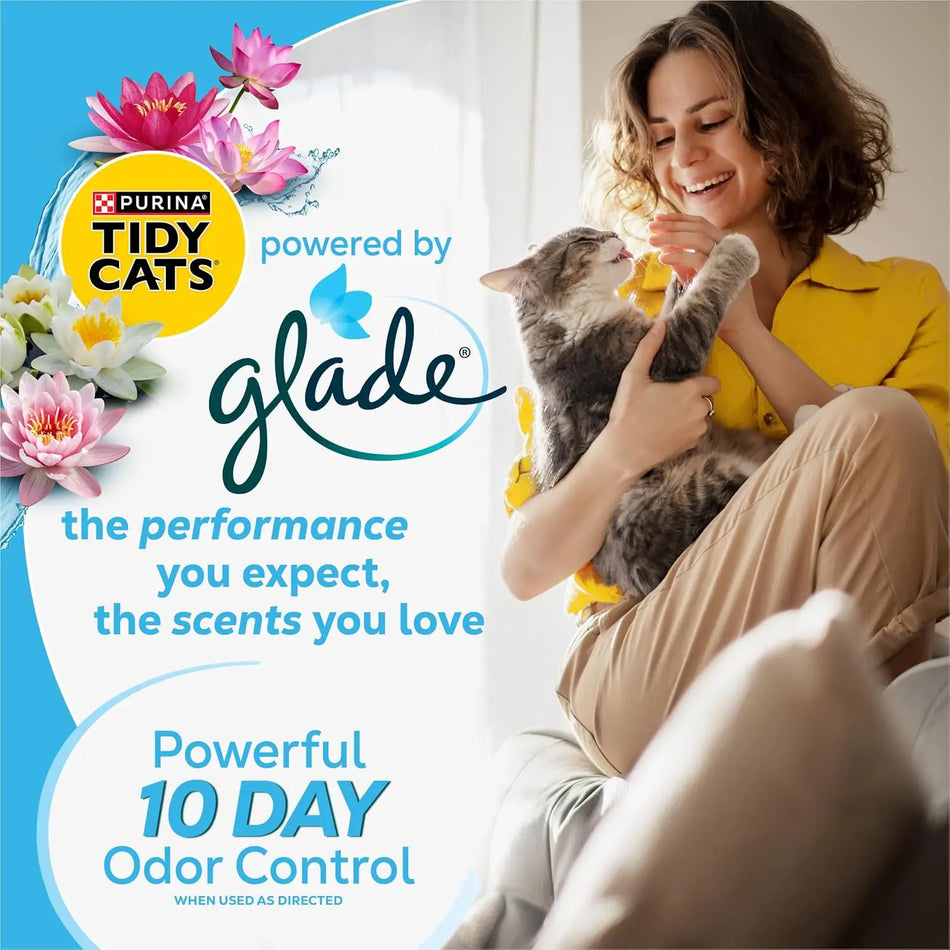 Clumping Multi Cat Litter with Glade Fresh Scent 16 lb