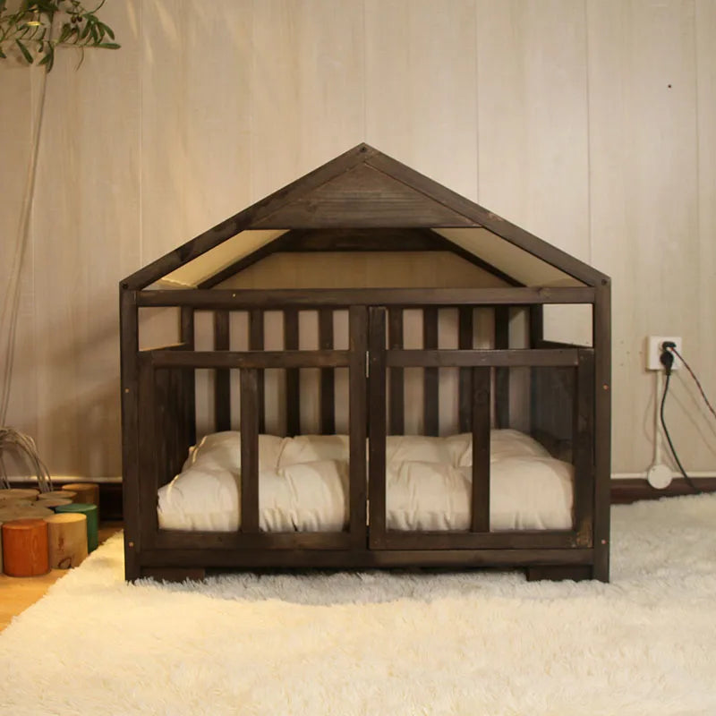 Kennel House Type Indoor Corgi Small Dog Teddy Four Seasons Universal Removable and Washable Cat Nest Kennel Pet Bed Supplies