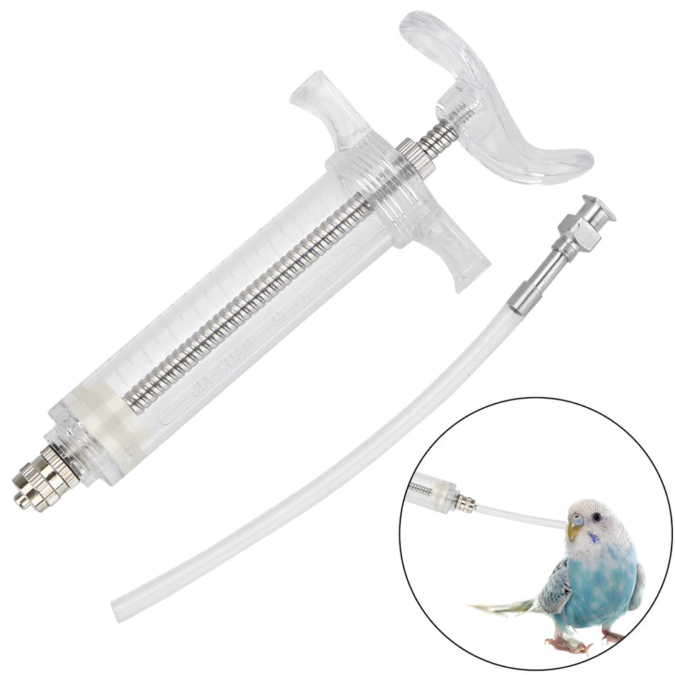 20ml/50ml Baby Bird Feeder Bird Supplies Hand-raised breastfeeder Adhustable Parrot Feeding Syringe