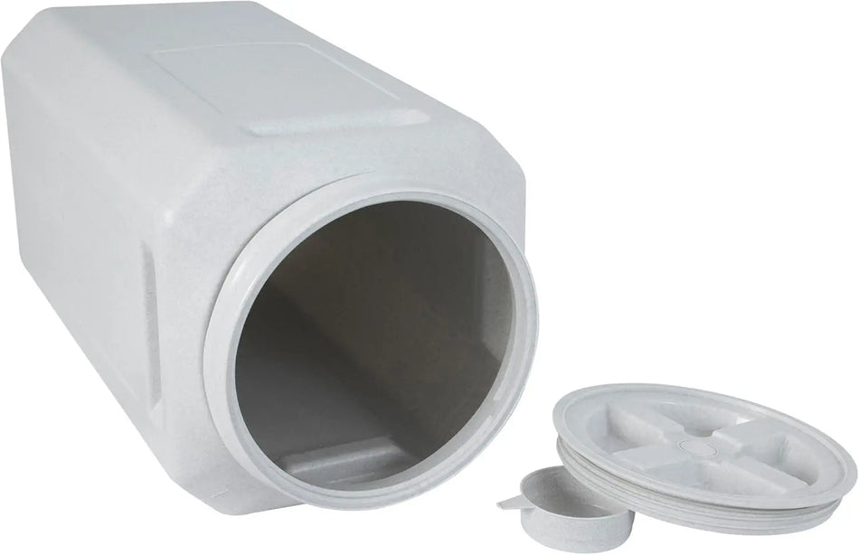 Airtight Pet Food Storage Container, 80 lb Capacity, BPA Free, Includes Scoop, Gray