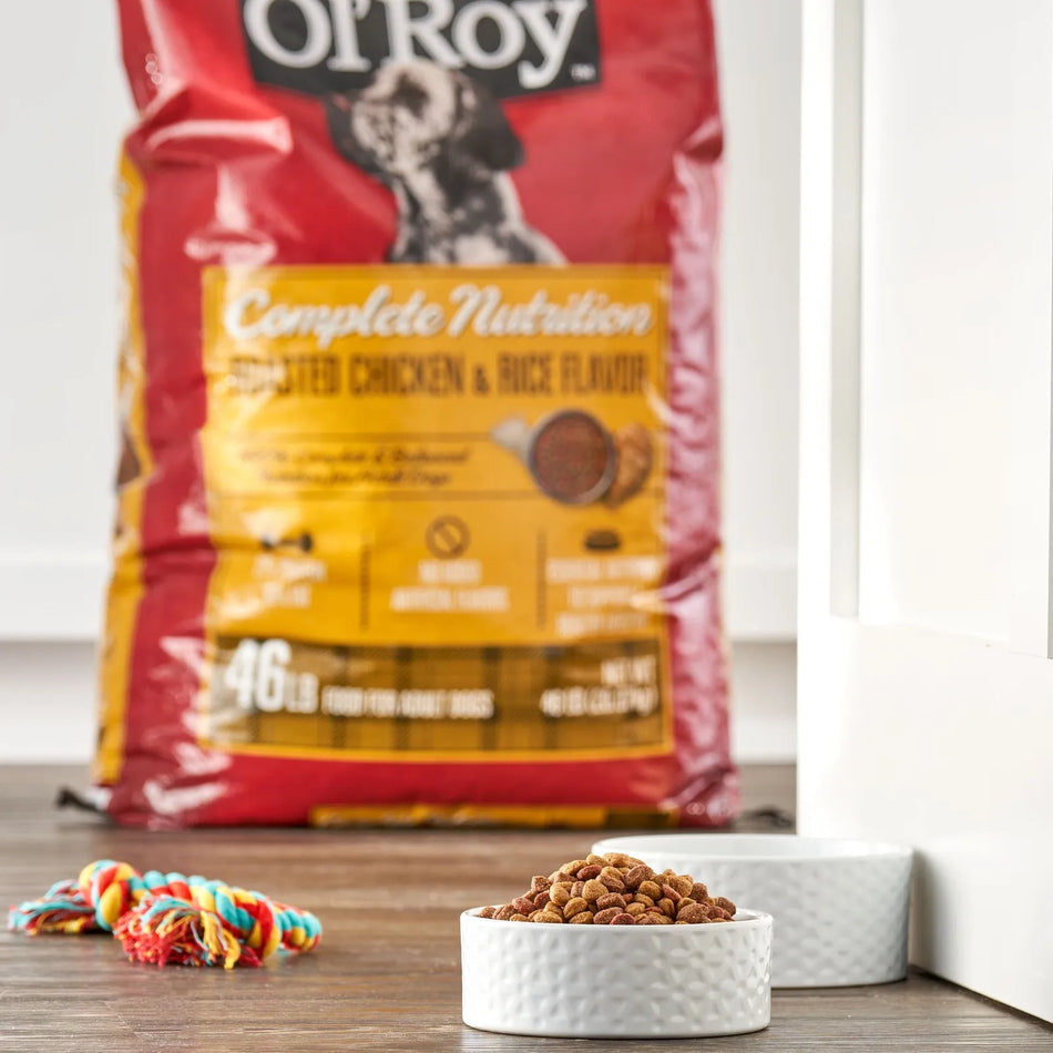 Dry Dog Food for Ol Roy Complete Nutrition Roasted Chicken Rice Flavor 46 lb Bag