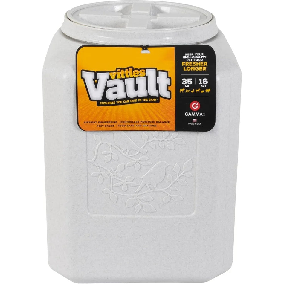 Large Pet Food Storage Container Holds up to 35lbs Dry Food Airtight Bird Seed Dispenser