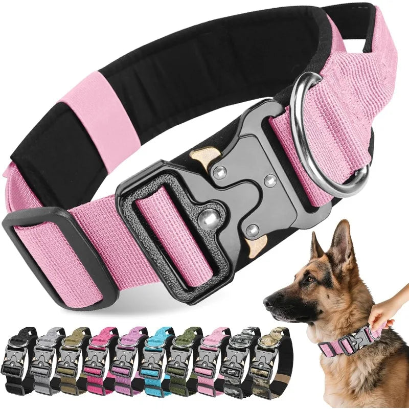 Pet Collar,Adjustable Heavy Duty Wide Thick Dog Collars with Quick Release Buckle, Soft Comfortable for Various body type Dogs