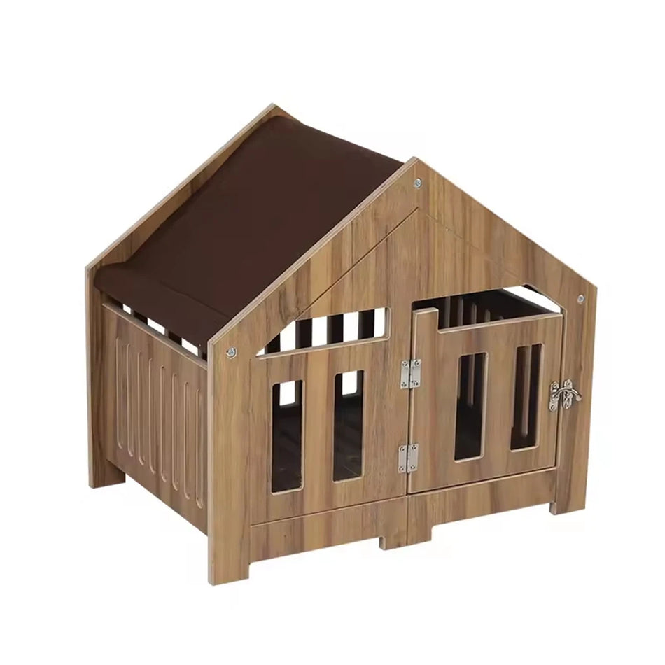 Large Modern Pets Wooden Houses Dog Cage House Furniture Solid Wood Dogs Kennel  Cages
