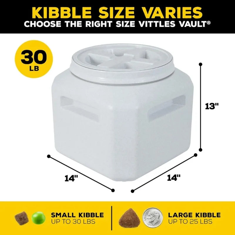 Large Airtight Pet Food Storage Container for 25-30 lbs Dry Dog Food Cat Kibble