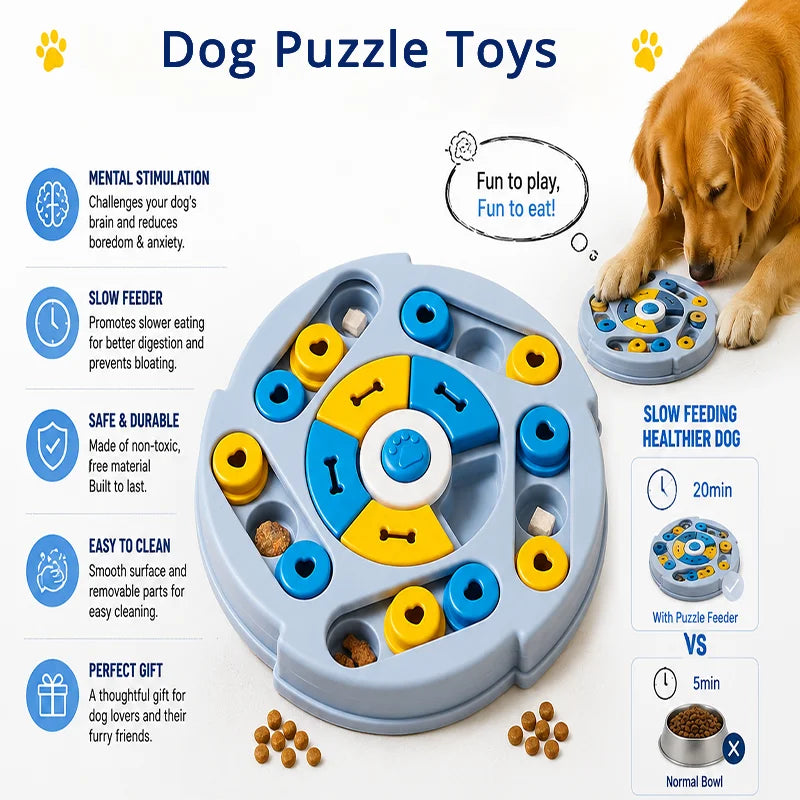 Dog Treat Dispensing Toy For Mental Stimulation Slow Feeding Interactive Dog Puzzle Toy Boredom Relief For Small Medium Dogs