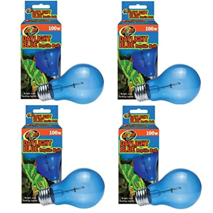 4 Pack Daylight Blue Reptile Bulbs - 100 Watt Each